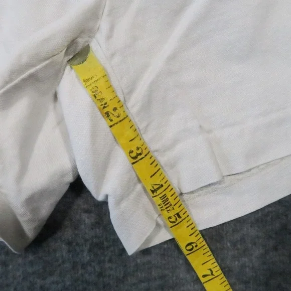 J McLaughlin Pleated Shorts Women 8 Beige Linen Lyocell High Rise Preppy Coastal - Picture 6 of 10